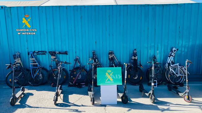 La Guardia Civil detiene a tres hombres en València por receptación de objetos valorados en 45.000 euros