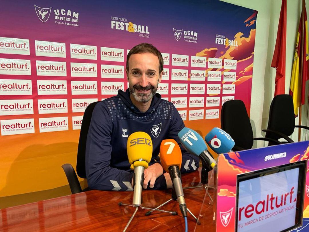 Sito Alonso en la rueda de prensa previa al encuentro ante Zaragoza