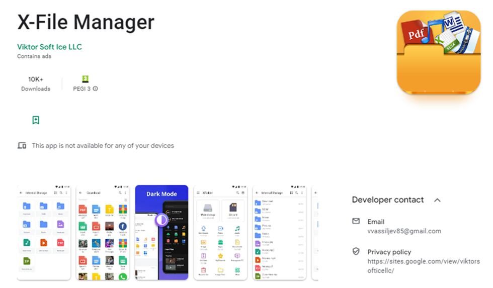 Así es la app X-File Manager.