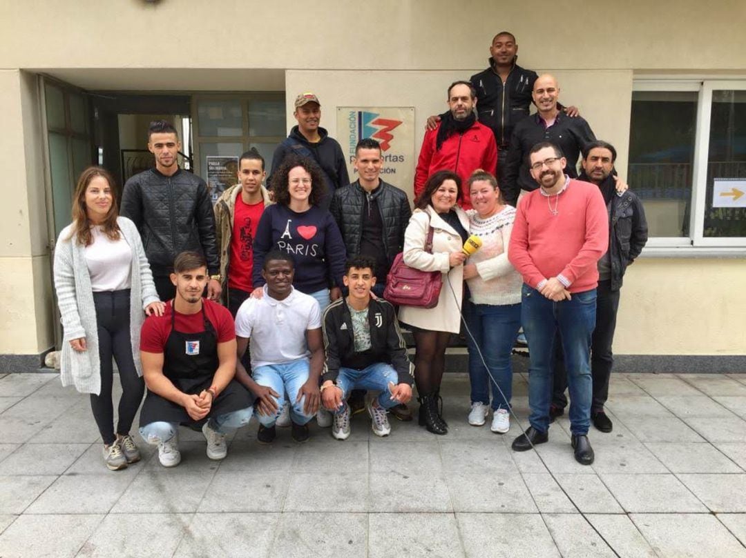 Miembros de la Fundación Prolibertas que hoy han intervenido en el programa Hoy por Hoy Campo de Gibraltar de Radio Algeciras