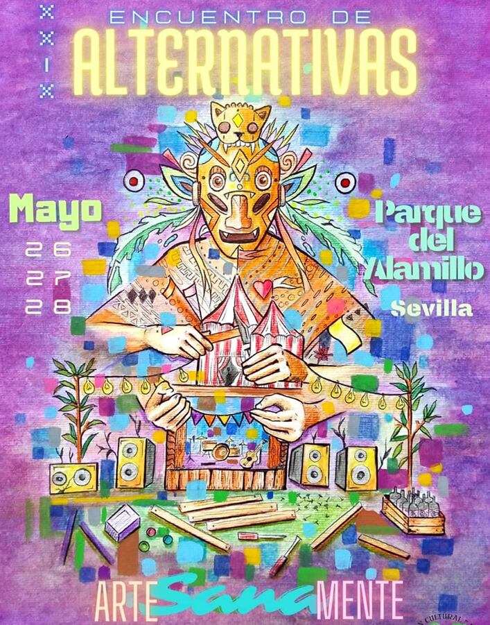 Cartel del encuentro de Alternativas del Parque del Alamillo.