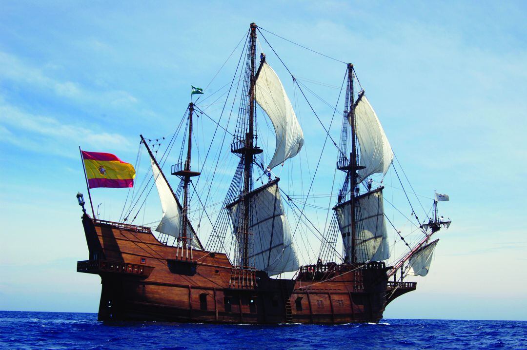 Imagen de archivo del Galeón Andalucía navegando