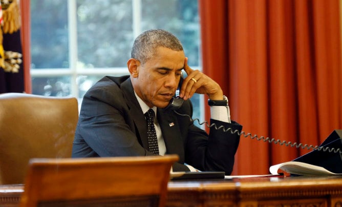 El presidente de Estados Unidos, Barak Obama, en la Casa Blanca