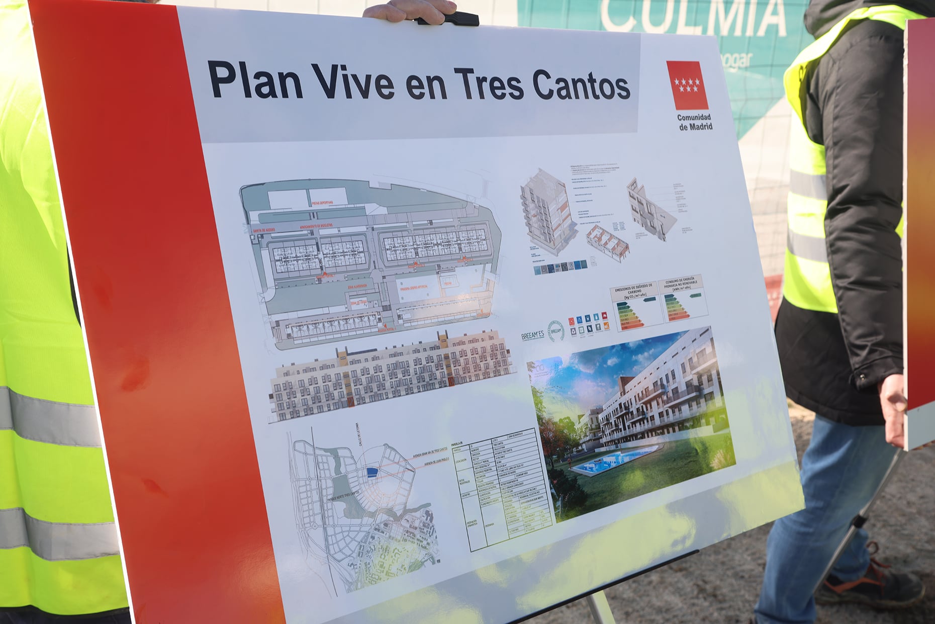 Proyecto de la promoción de viviendas del Plan VIVE en Tres Cantos