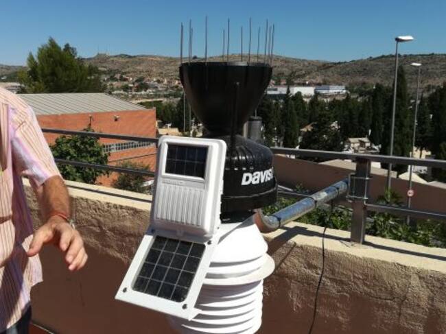 Estación meteorológica en el Parque de Bomberos de Elda