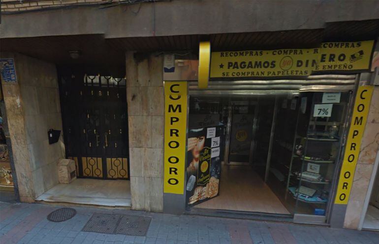 Establecimiento en el que se ha producido el robo