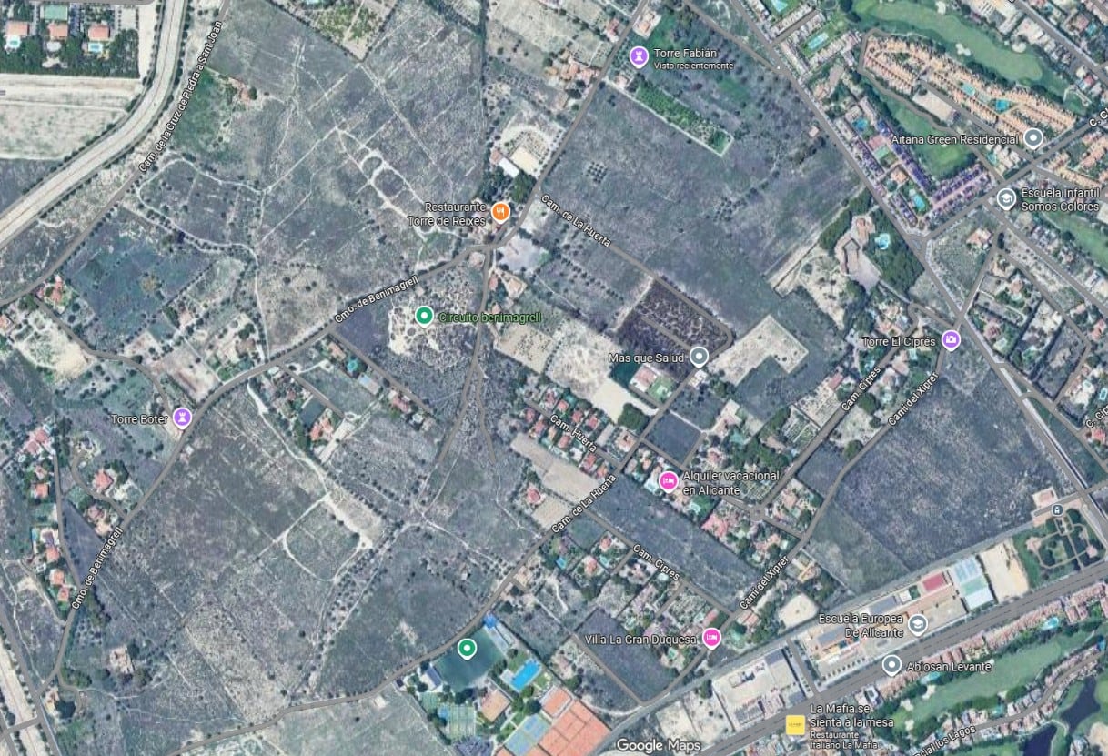 Terrenos dónde el Hércules proyecta su Ciudad Deportiva