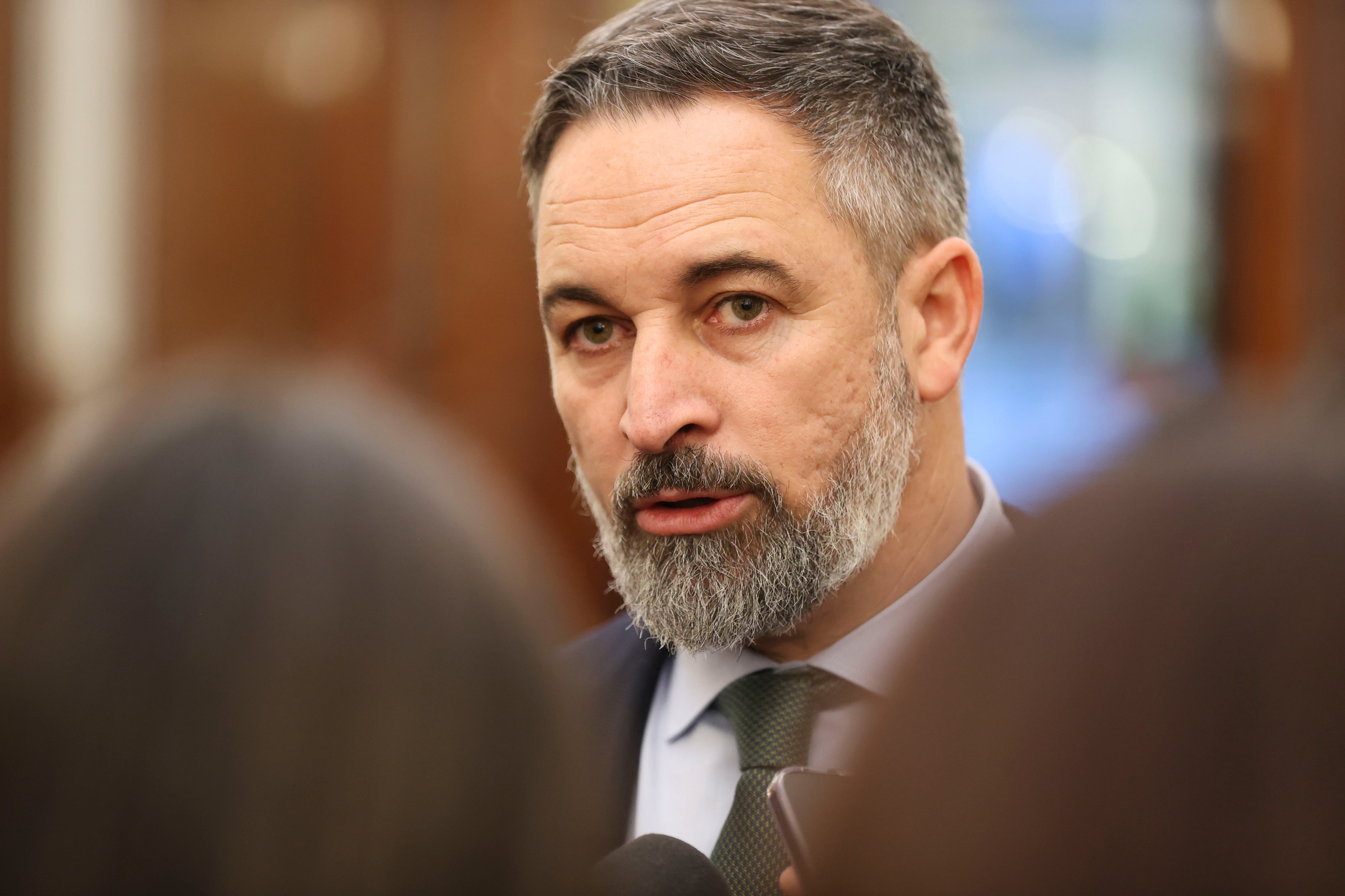 El líder de Vox, Santiago Abascal