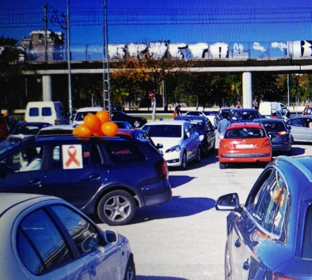 Varios de los vehículos que han participado en la caravana