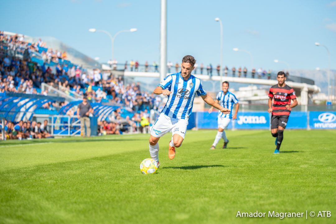 Momento del partido Atlético Baleares Inter de Madrid en el Estadi Balear.