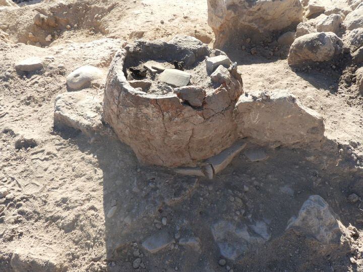 Horno portátil encontrado en el Castell de Bairen de Gandia.