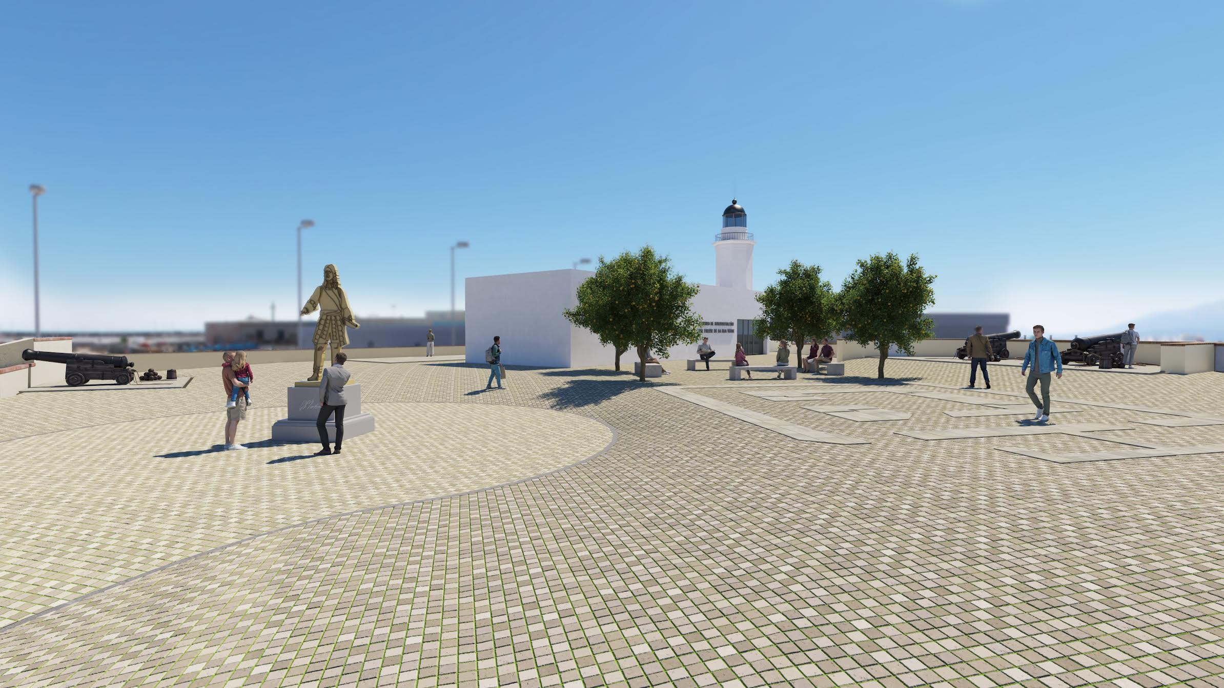 Recreación del Fuerte de la Isla Verde