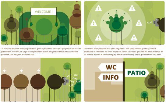 Menú de la nueva web de Los Patios