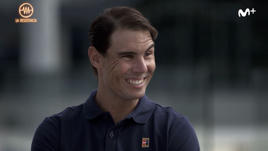 Rafa Nadal, durante su entrevista en La Resistencia.