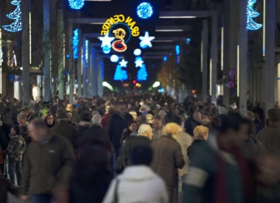 Ambient nadalenc als carrers de Granollers