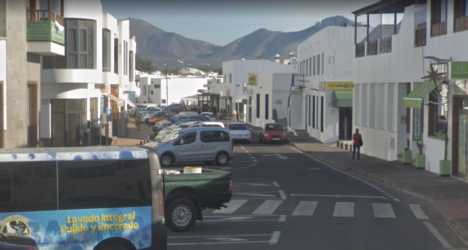 Calle Correillo de Playa Blanca, donde se produjo el homicidio.