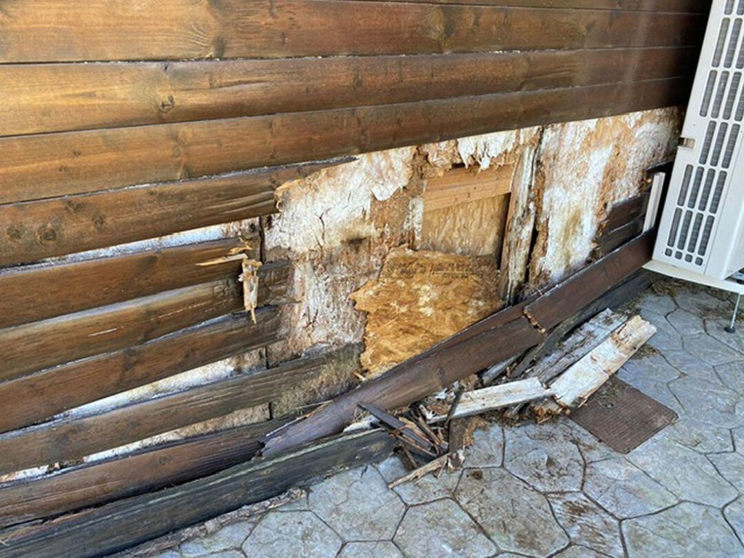 Desperfectos en el Aula Natura en Gandia 