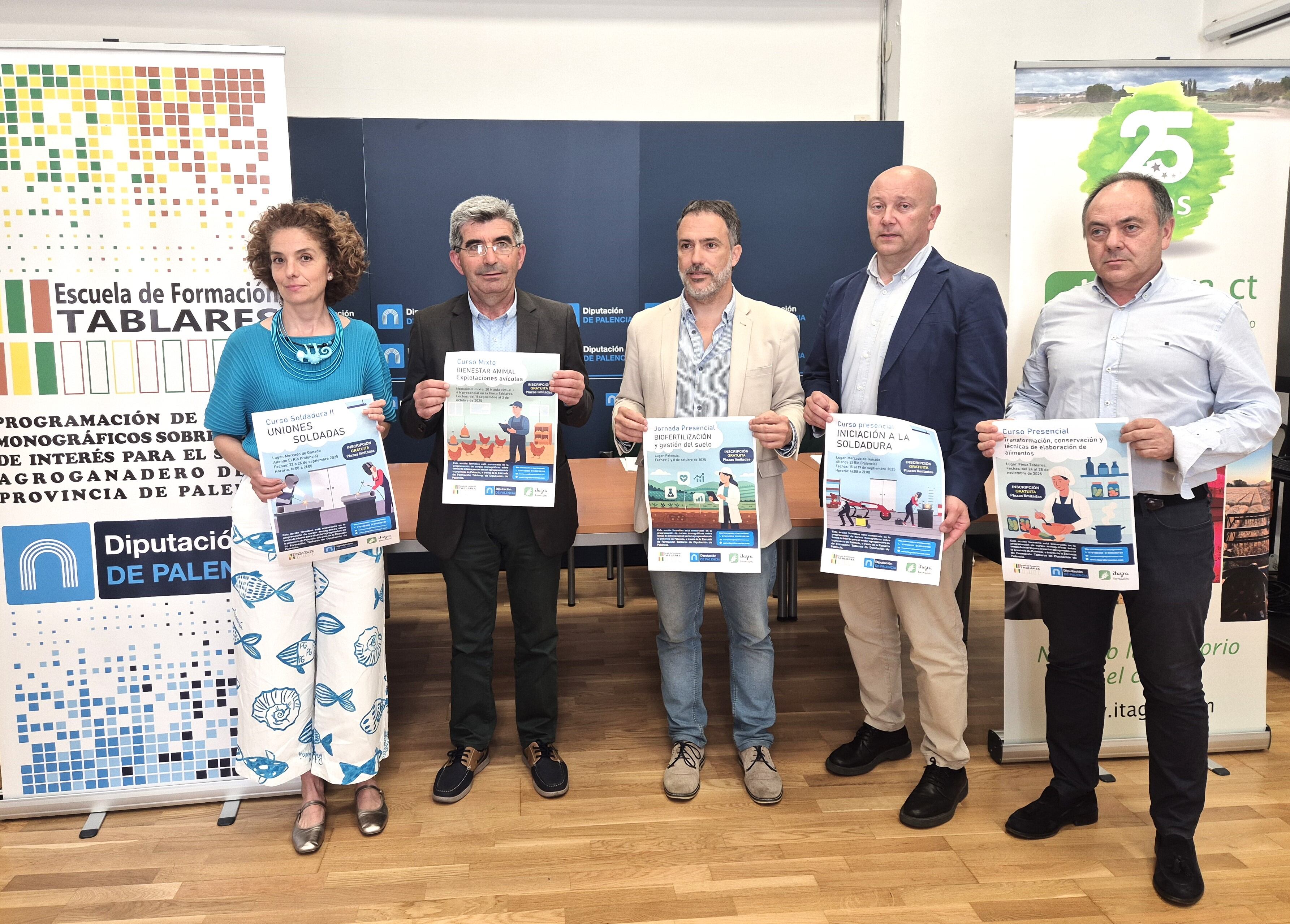 Diputación e Itagra mantienen su colaboración en 2025 para ejecutar el programa formativo “Escuela de Tablares” con 7 cursos,133 plazas y 149 horas enfocadas al emprendimiento y la eficiencia en el sector