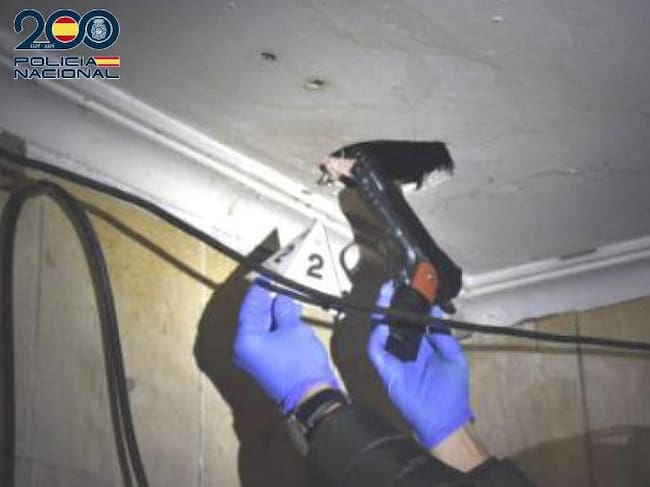 Pistola simulada utilizada en el intento de robo