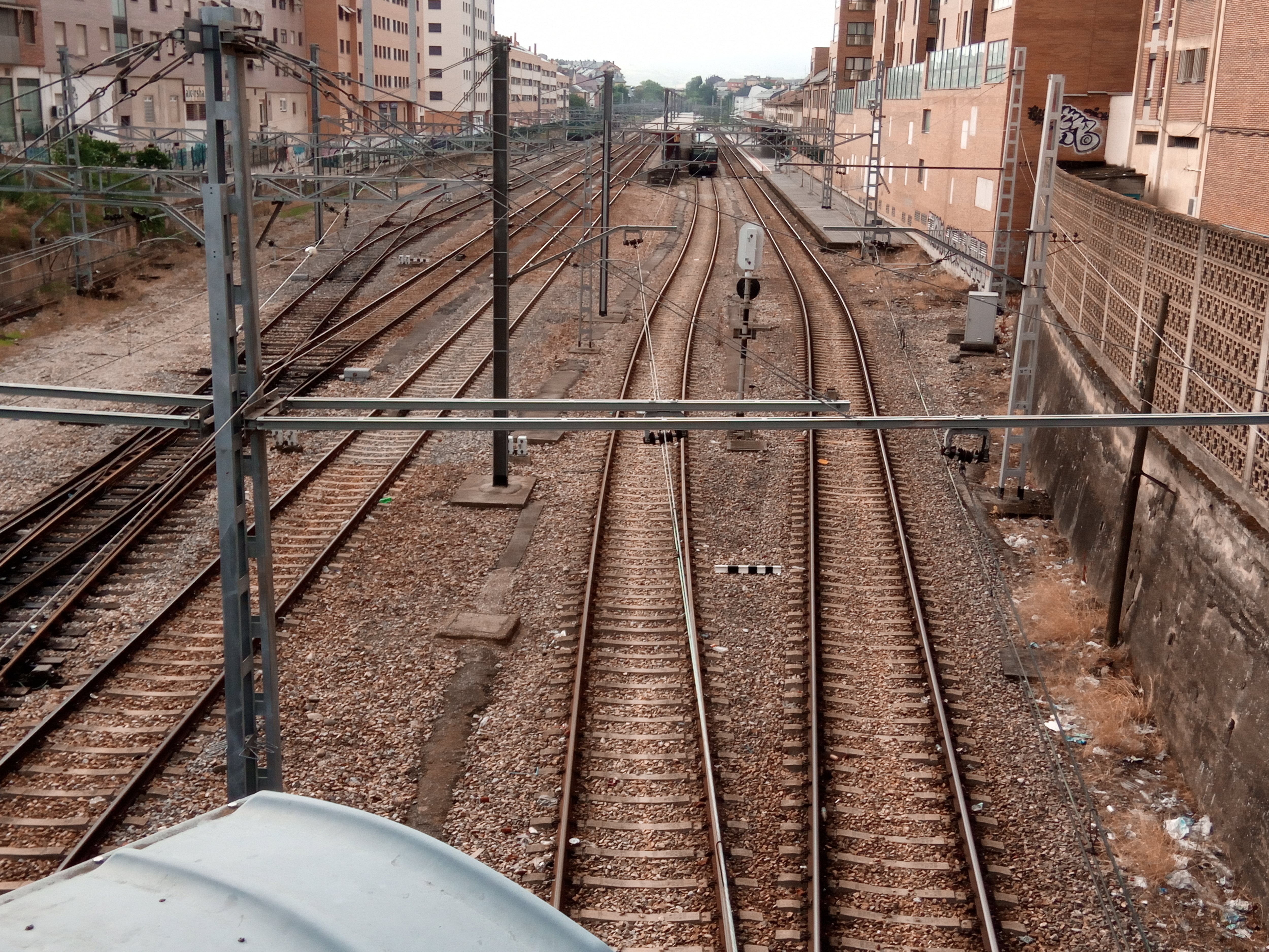 Llegada a la estación de Ponferrada