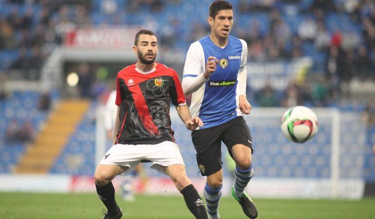 Yerai durante el partido frente a L'Hospi