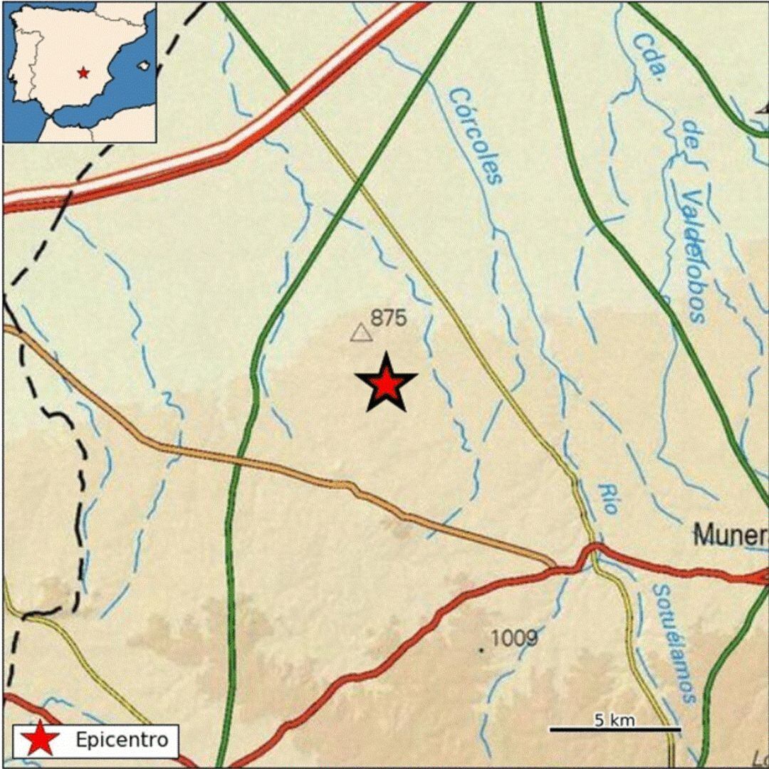 Epicentro del terremoto