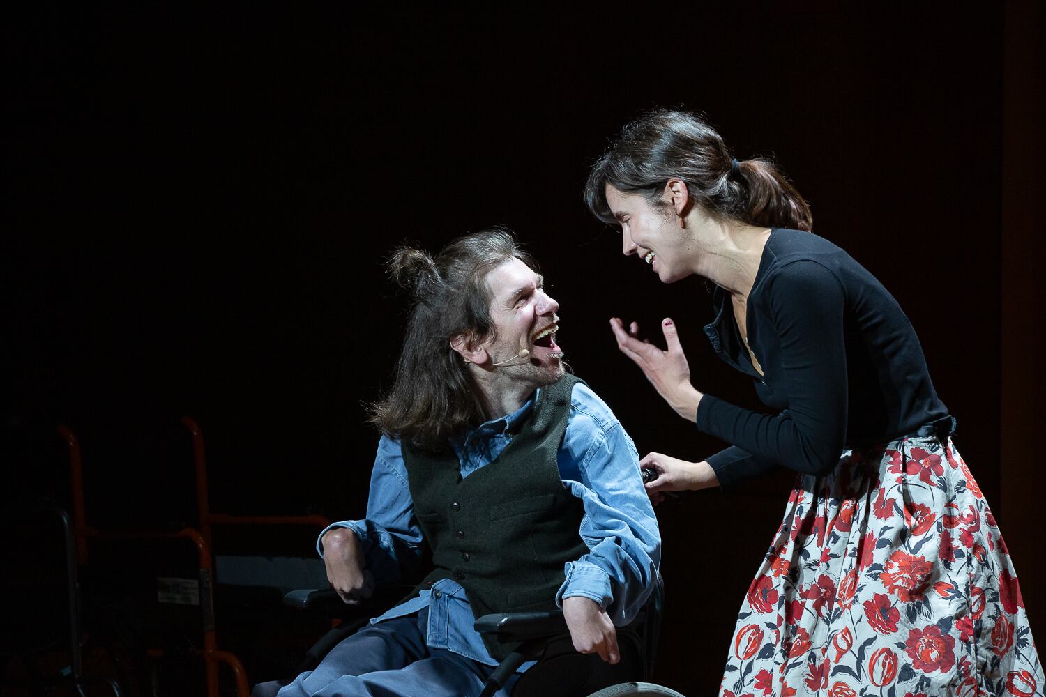 Sexpiertos, interpretada por Telmo Irureta, premio Goya al mejor actor revelación 2023, y Aitiziber Garmendia. Foto: Ayuntamiento de Monzón