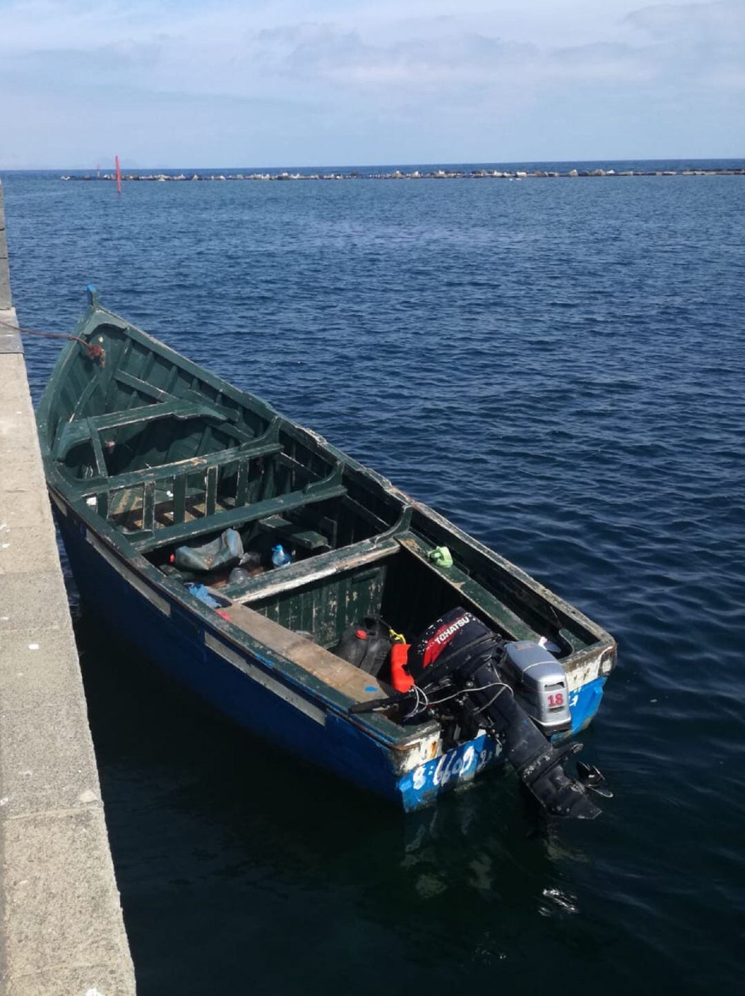 Imagen de archivo de una de las pateras llegadas a Lanzarote en 2018.