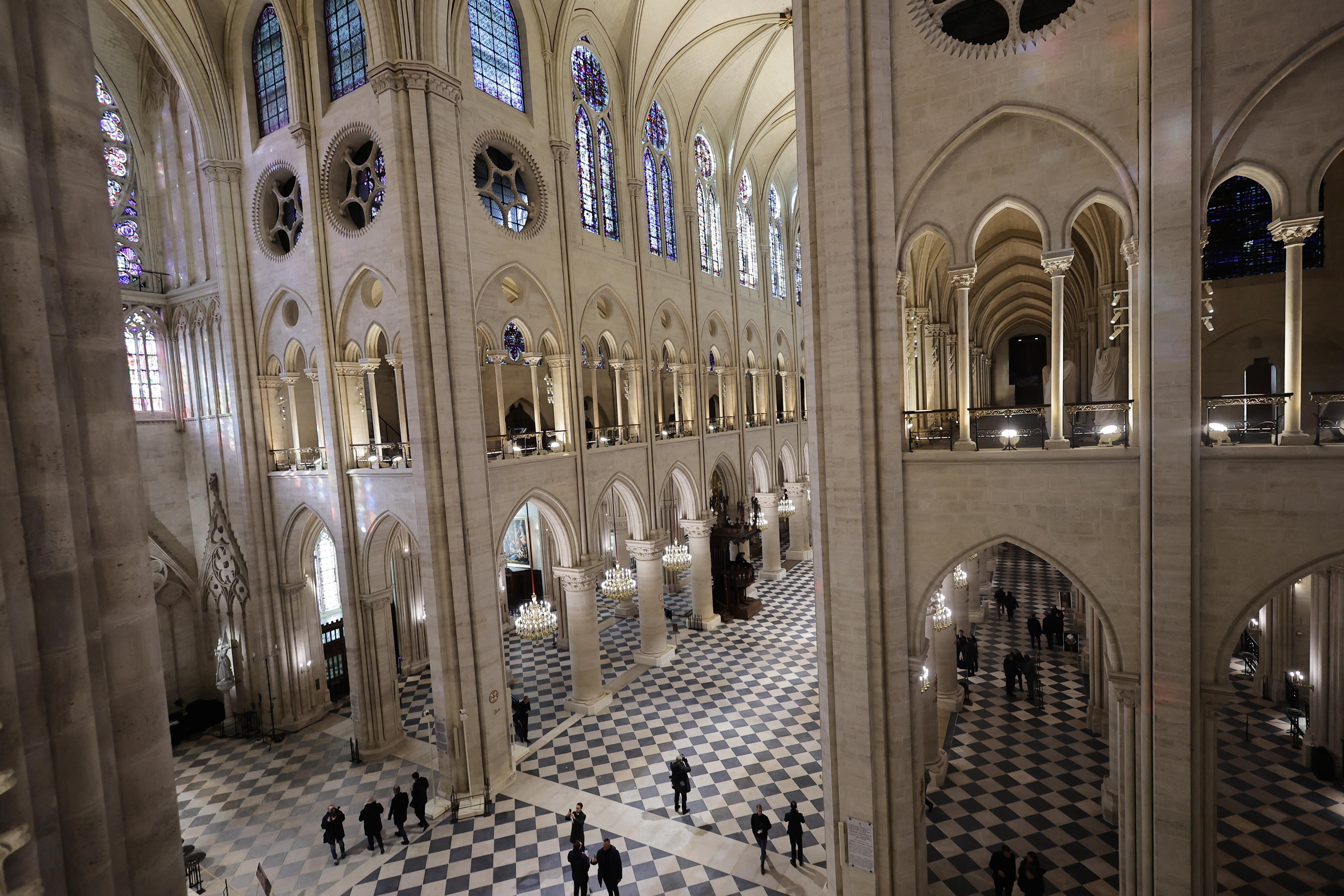 La catedral Notre-Dam, tras la reforma. (Francia) EFE/EPA/CHRISTOPHE PETIT TESSON / POOL