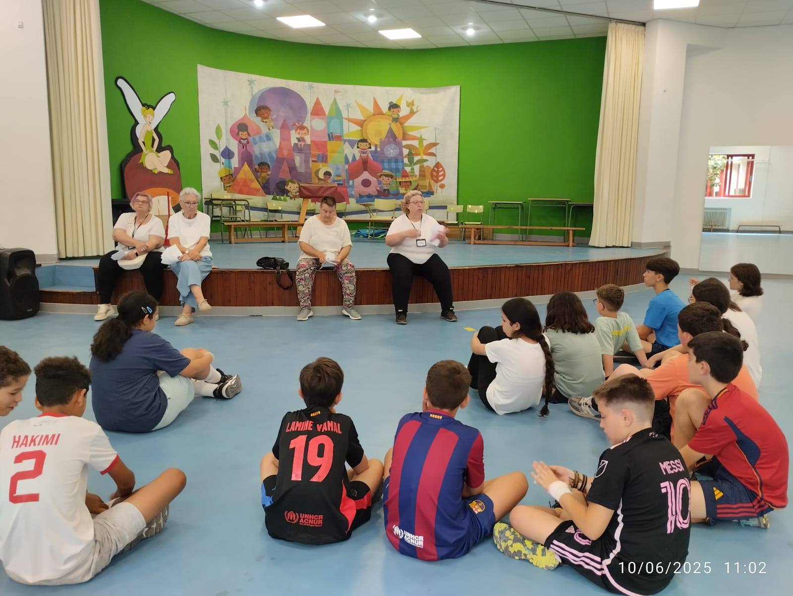 Campaña de Caudete Se Mueve en el colegio