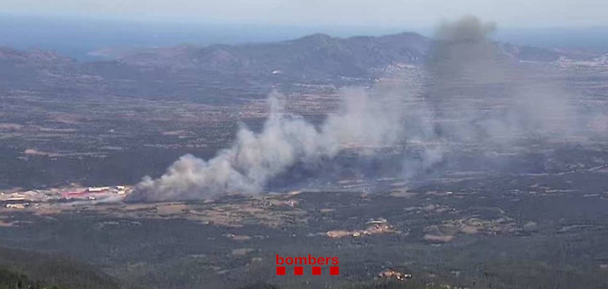 Imágenes del incendio en el Alto Ampurdán