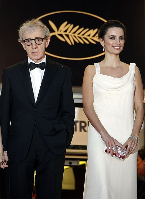 Woody Allen y Penélope Cruz, en el estreno de Vicky Cristina Barcelona en el festival de Cannes.