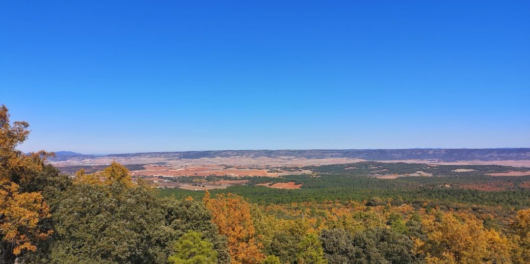 Vistas desde el cerro del Talayuelo, en Arcas (Cuenca).