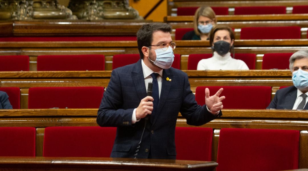 Pere Aragones, al Ple del Parlament del 18 de novembre 