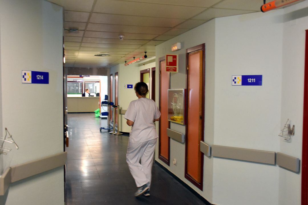 Pasillos del hospital Doctor José Molina Orosa de Arrecife.