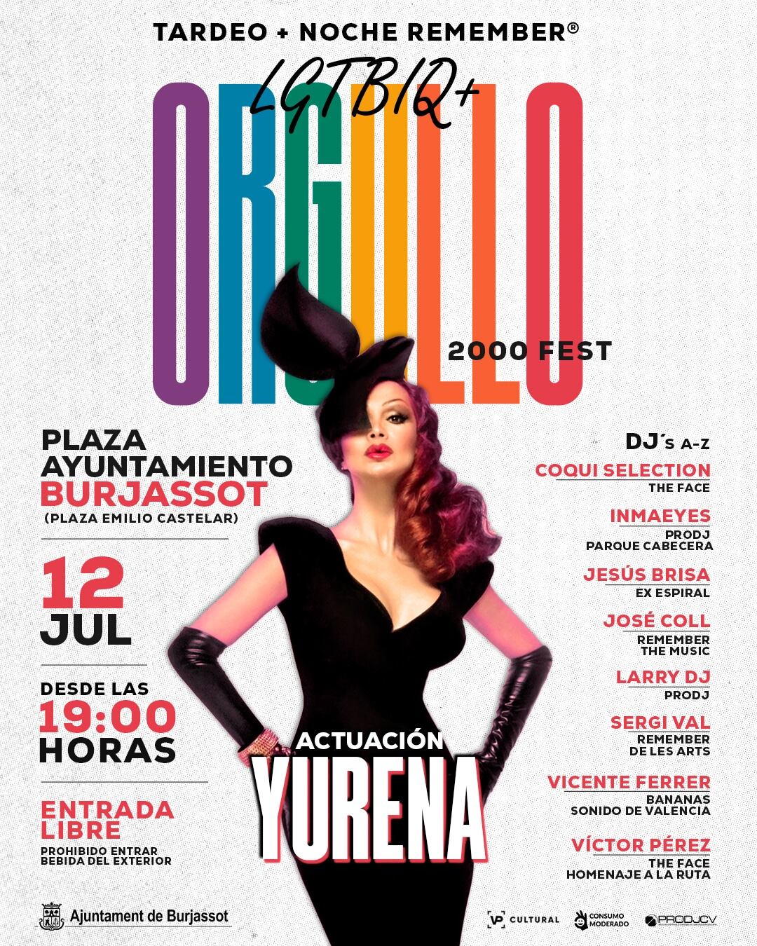 Yurena actúa en el Tardeo Remember® 2000 Fest Especial Orgullo LGTBIQ+