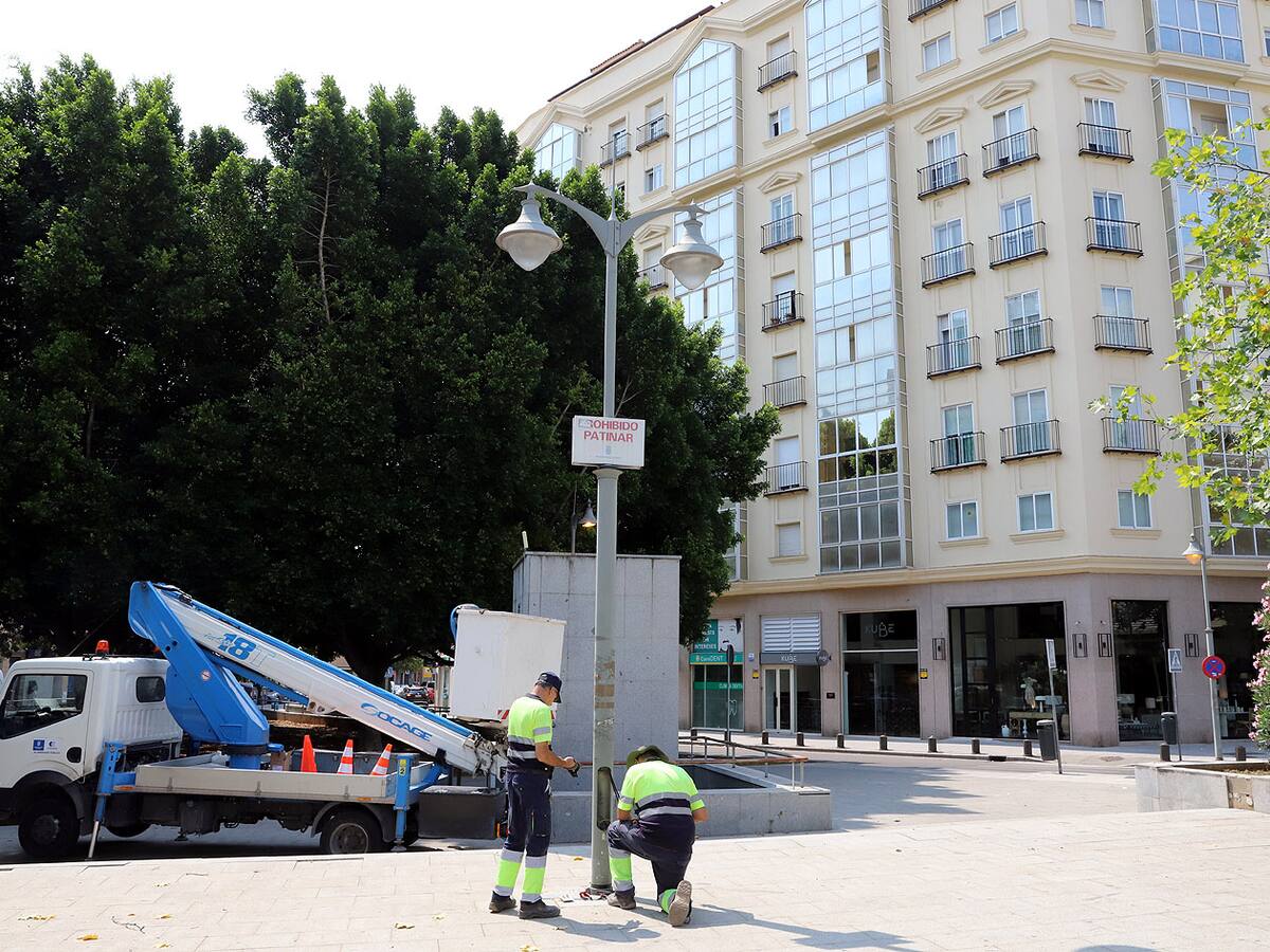Renovada la iluminación de la Plaza del Caballo