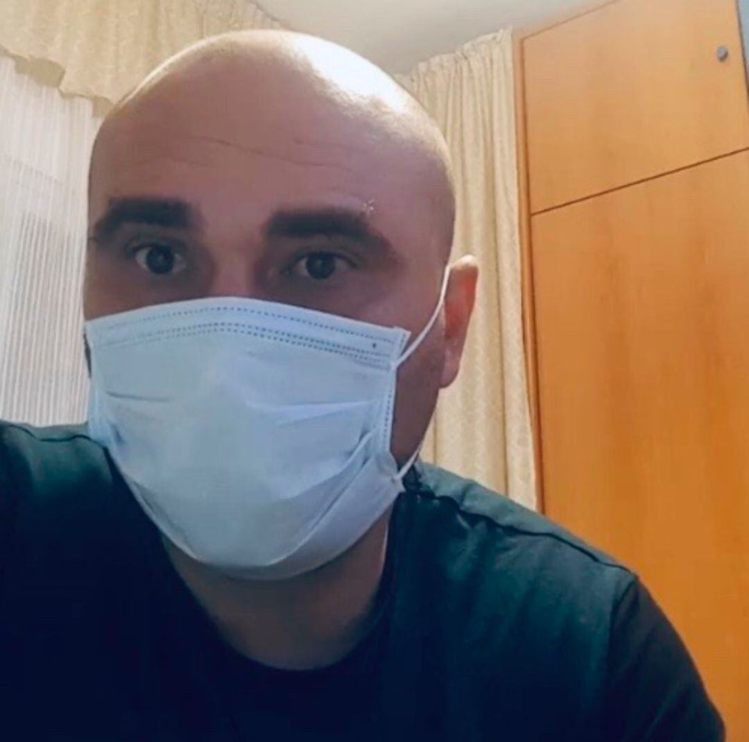 José Manuel Colón en el vídeo donde ha explicado su aislamiento