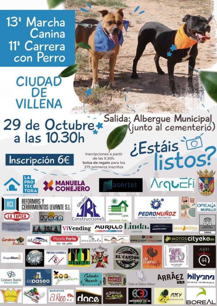 Cartel de la marcha canina