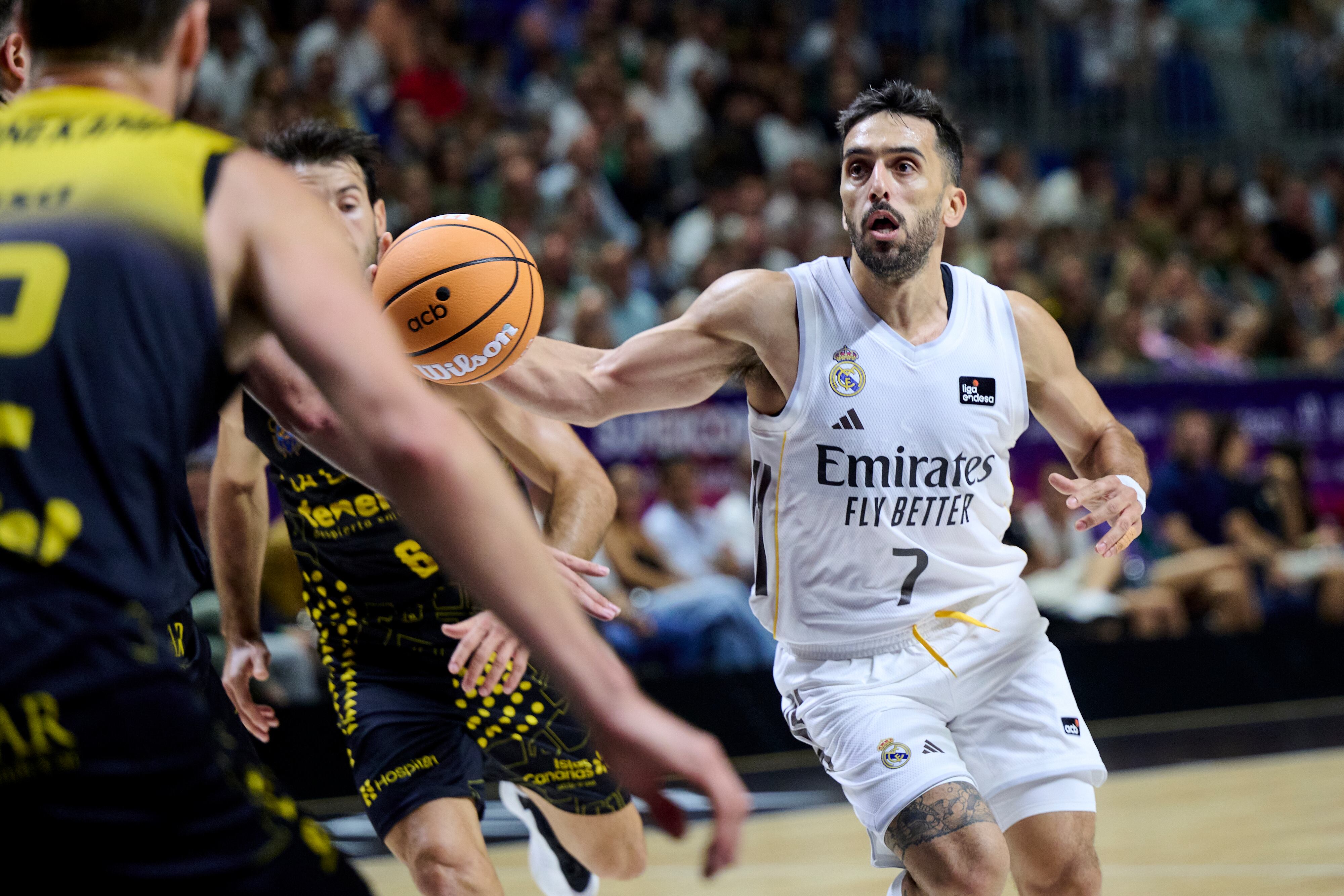 Facundo Capazzo, en el partido entre Real Madrid y La Laguna Tenerife