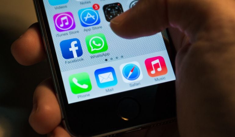 WhatsApp instalado en un iPhone