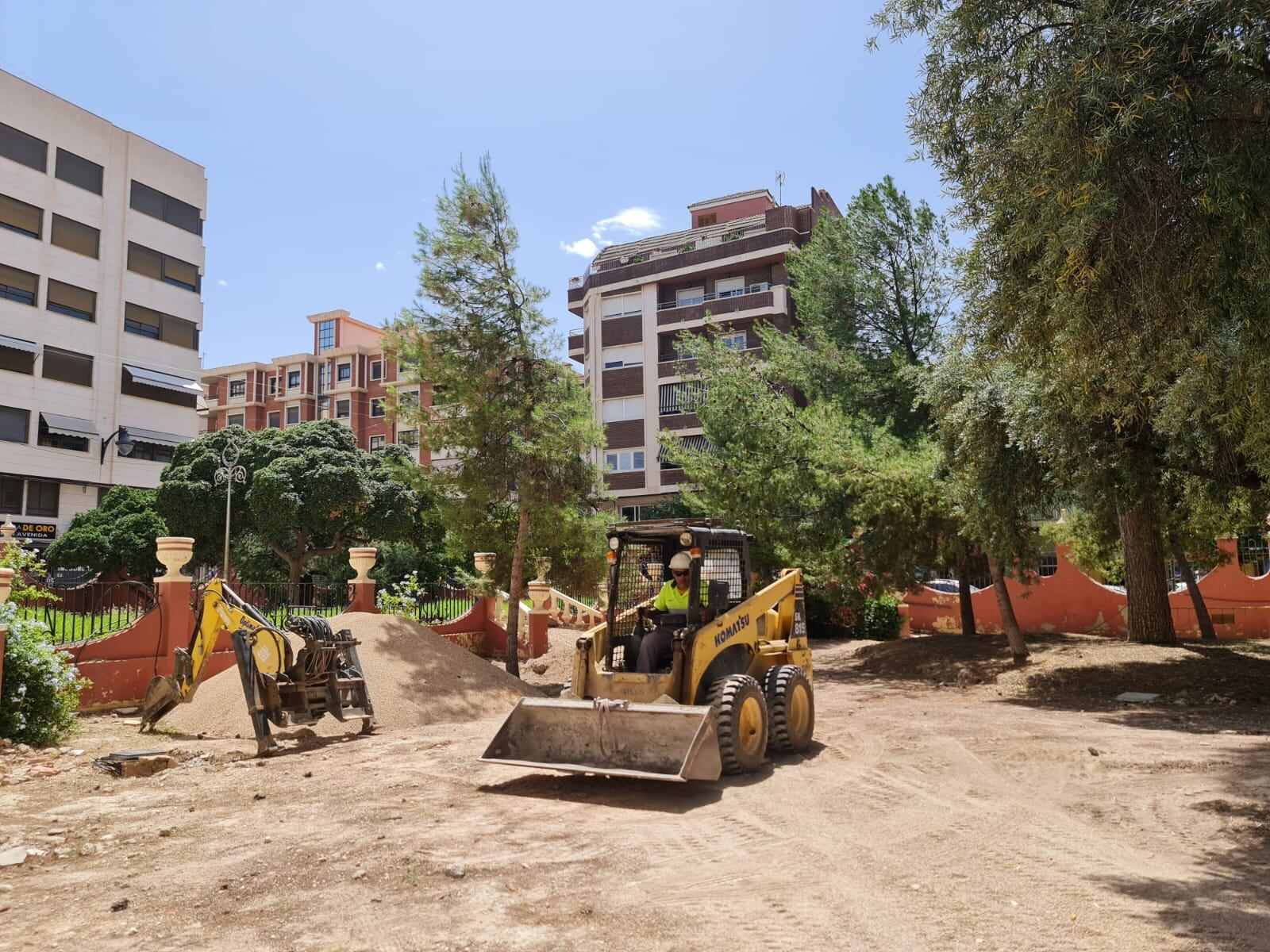 Se reinician las obras del Jardín de la Música de Elda