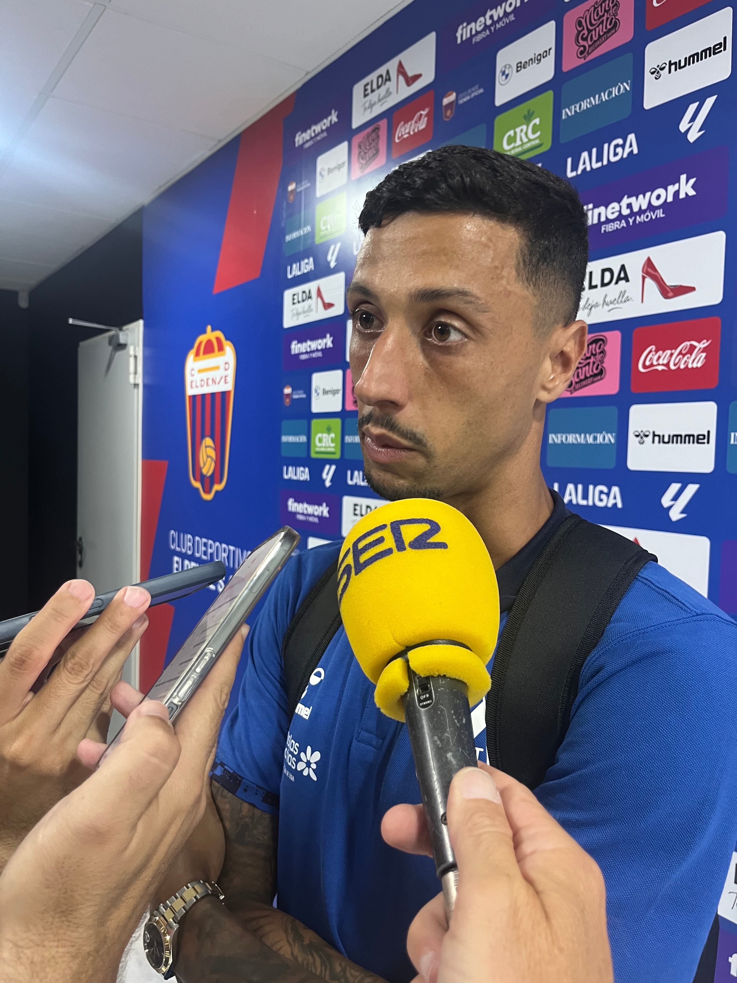 Maikel Mesa, tras el partido de la primera jornada de liga ante el CD Eldense.