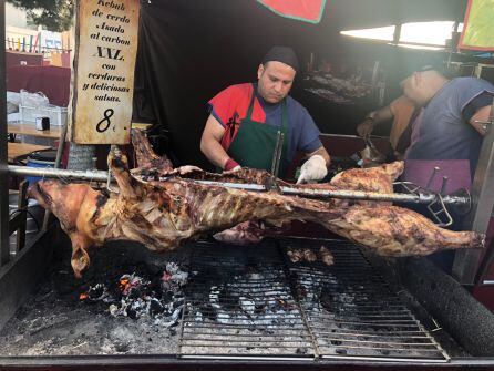 Se puden encontrar puestos con toda clase de comida