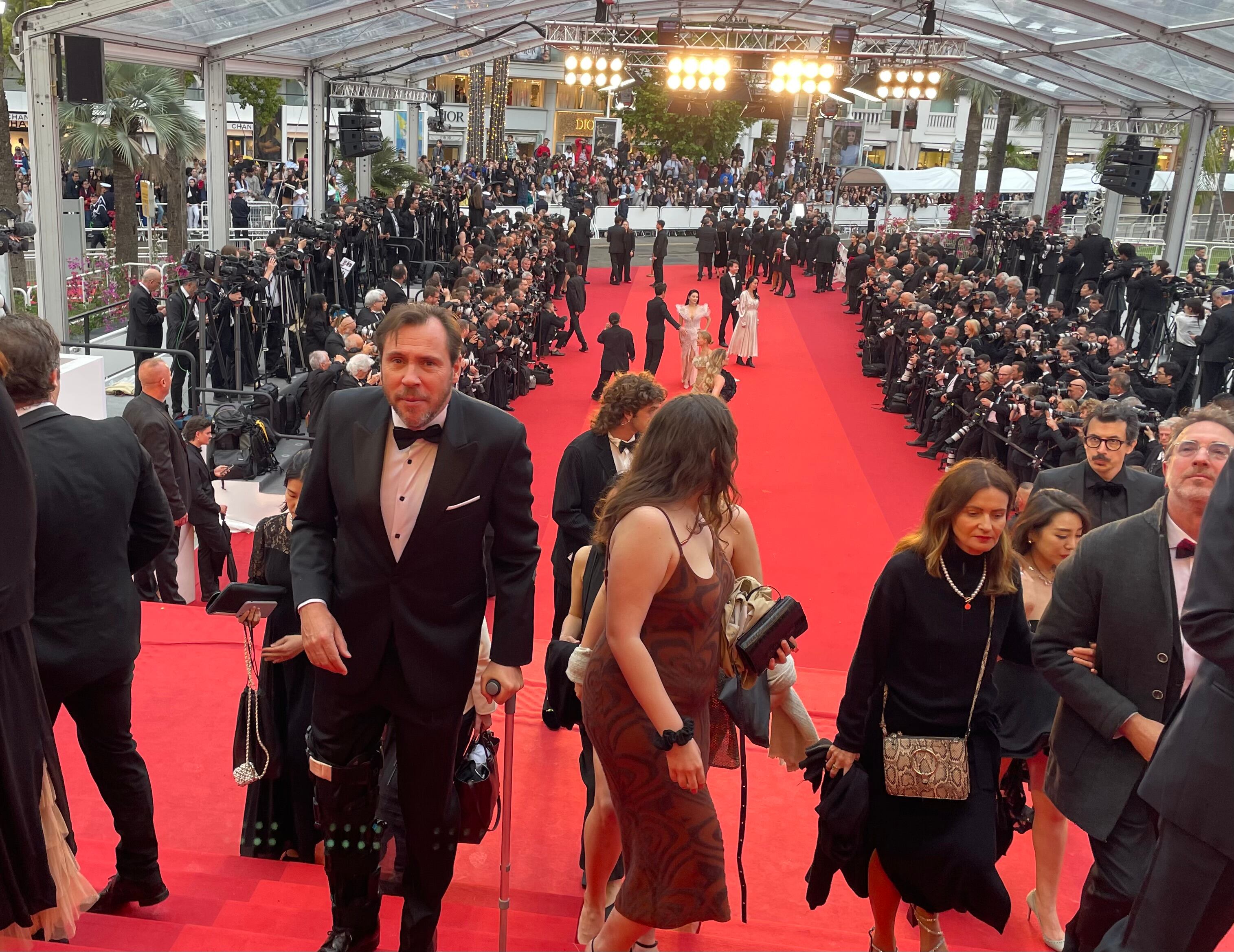 El alcalde de Valladolid, Óscar Puente, en la alfombra roja del Festival de Cannes