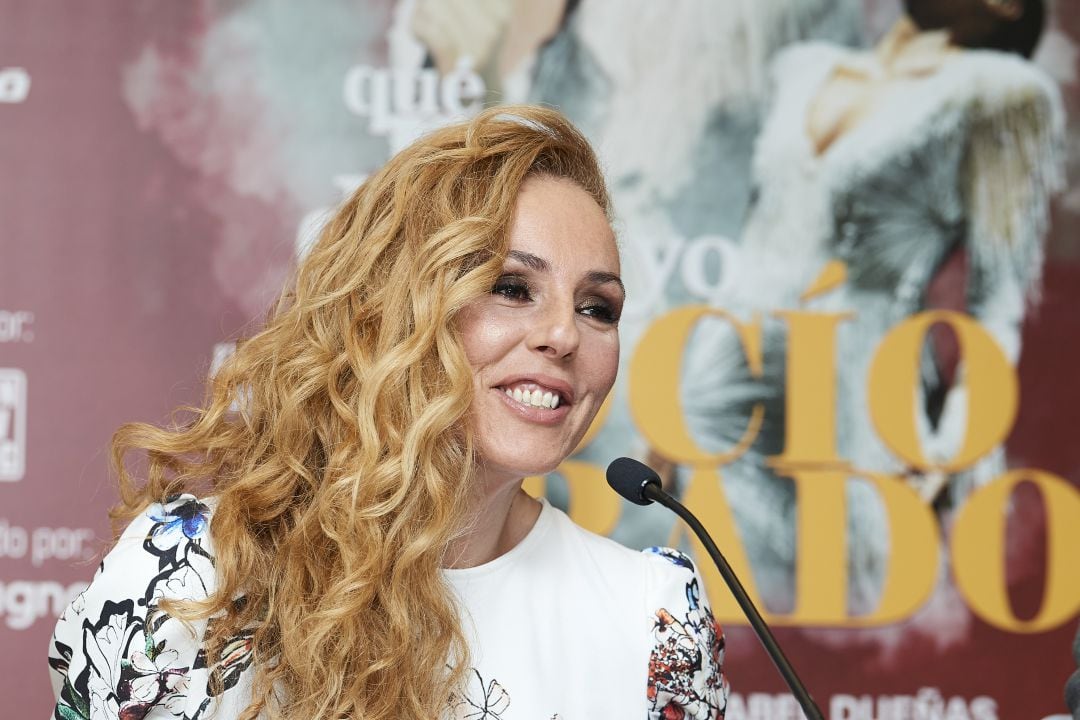 Rocío Carrasco en la presentación de la obra de teatro &#039;Qué no daría yo por ser Rocío Jurado&#039; en enero de 2020