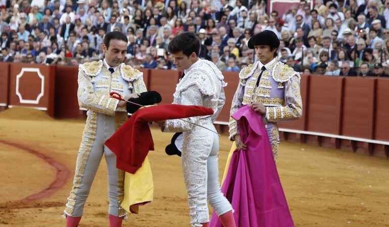José Garrido junto a Enrique Ponce