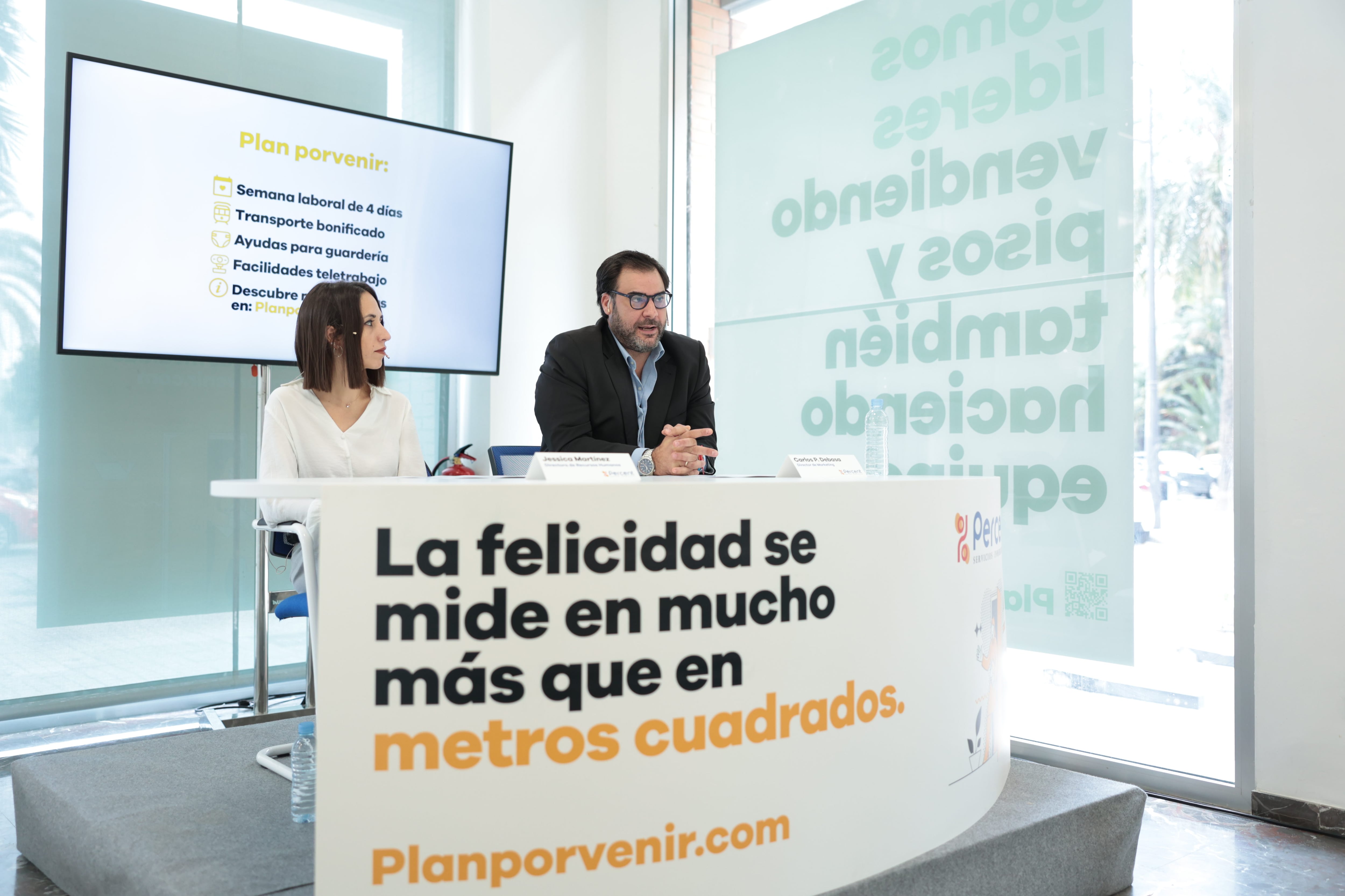 La inmobiliaria Percent pone en marcha la jornada de cuatro días con la misma remuneración para todo su equipo en España