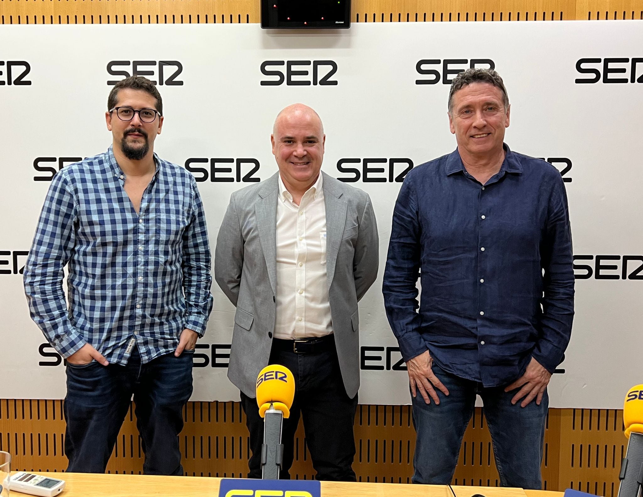 Jose Antonio Sánchez, Pablo Baeza y Xavi Julià en Siempre Real Murcia