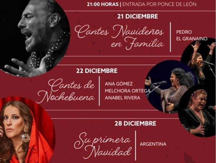 Cartel de los conciertos navideños organizados por la Hermandad de la Sagrada Cena